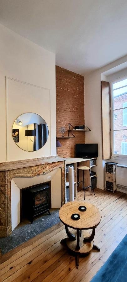 Interior renovation with yellow wall and painting supplies